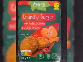 Burger na bazi leće s bundevom i sušenim rajčicama 160 g